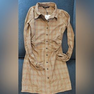 Zara plaid dress size medium